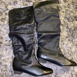 Black Under the Knee Boots